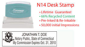 Connecticut Notary Desk Stamp