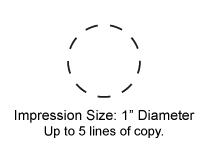 SQ24 - 1" Diameter Pocket Stamp (SQ24)