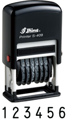 Shiny S-409<br>Self-Inking 6 Band Numberer (Economy)